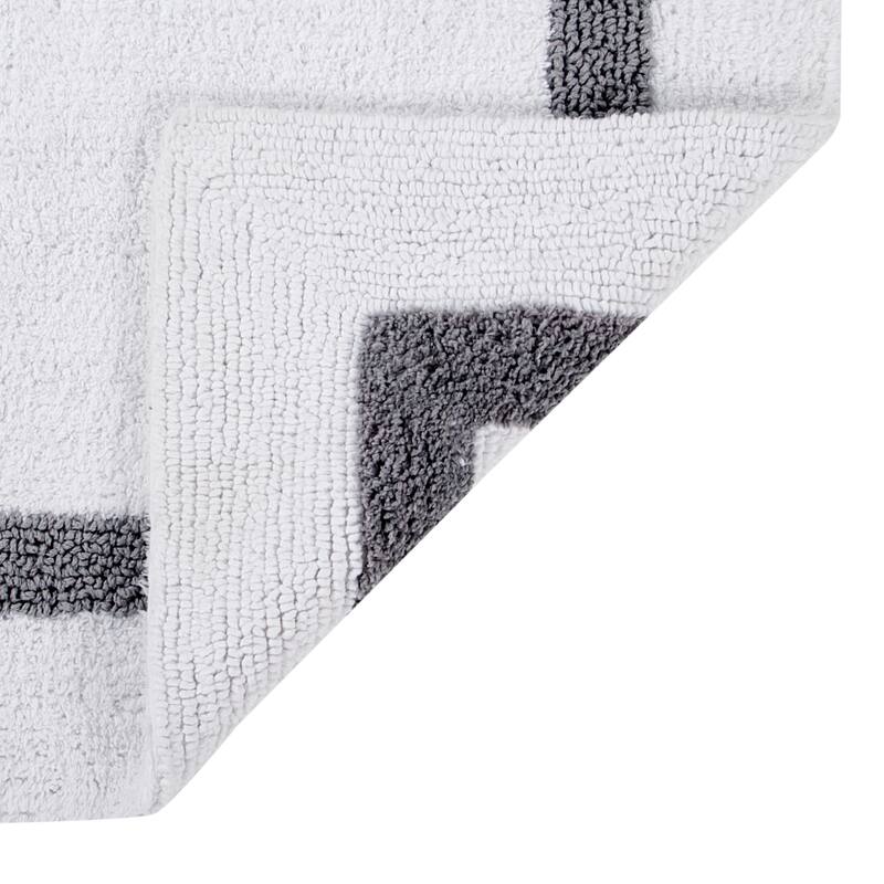 Better Trends Bath Rugs 100% Cotton Tufted Super Absorbent Reversible Bathroom Rug Set for Shower, Sink Mats Hotel Collection