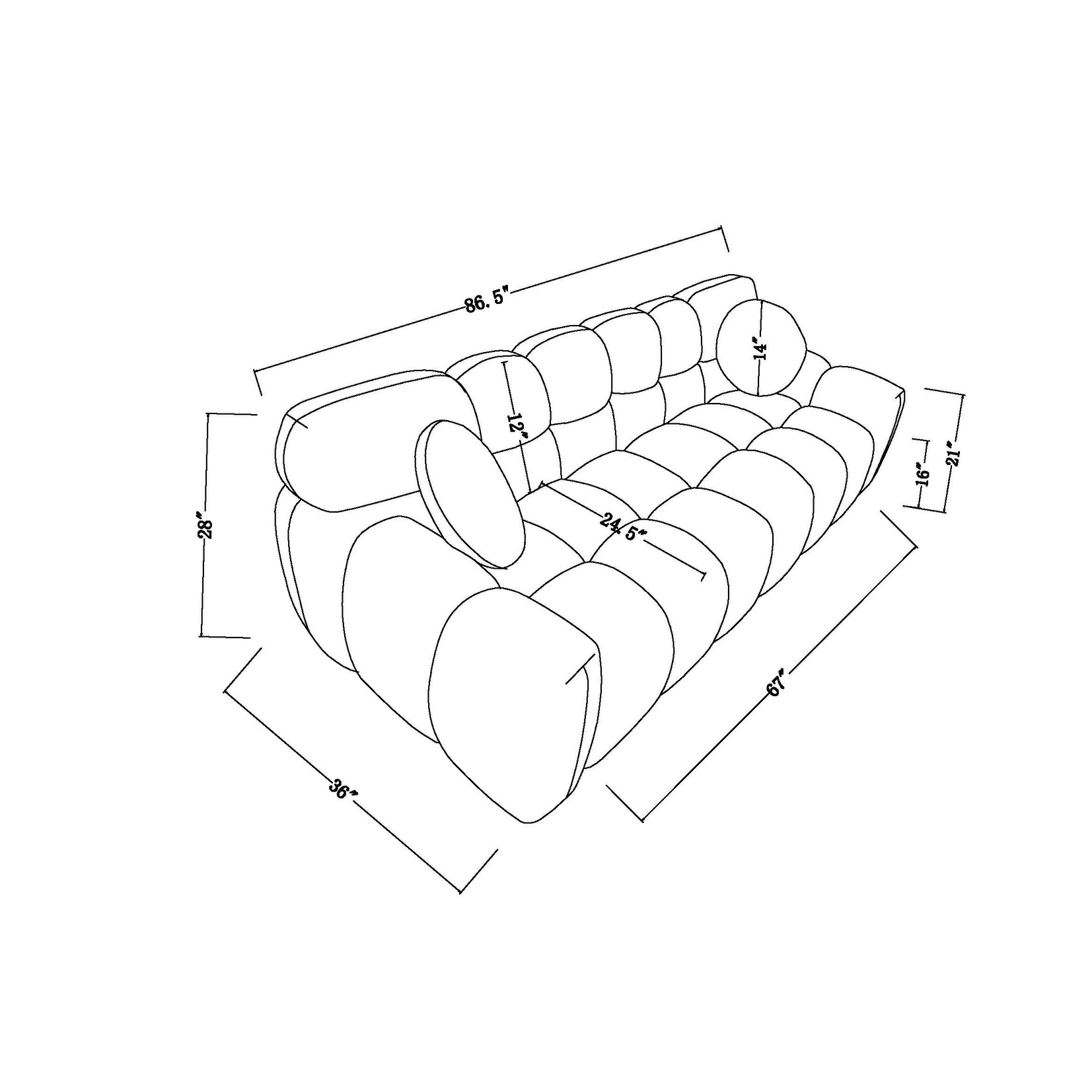 5 seater deals straight lounge