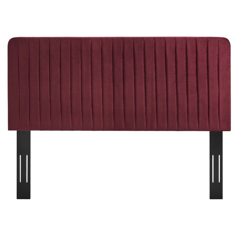 Milenna Channel Tufted Performance Velvet Full/Queen Headboard