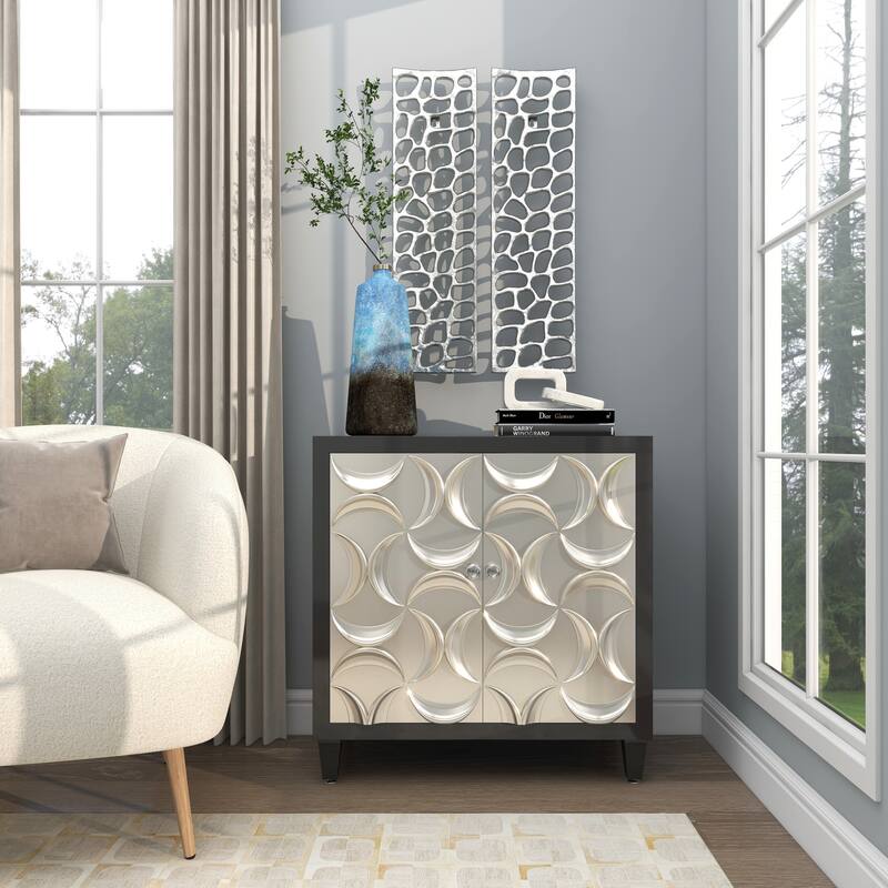 Silver Aluminum Metal Inspired Coral Wall Decor (Set of 2) - Silver or Gold