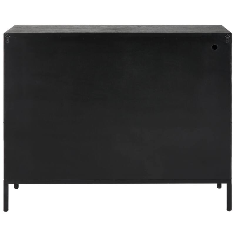 Fixed Shelf 2-Door Cabinet - 40" - Black