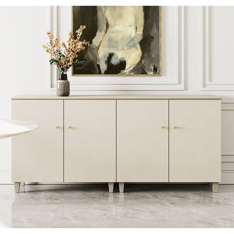 Sideboards Buffet Cabinets with Doors for Dining Room, 32.4"H