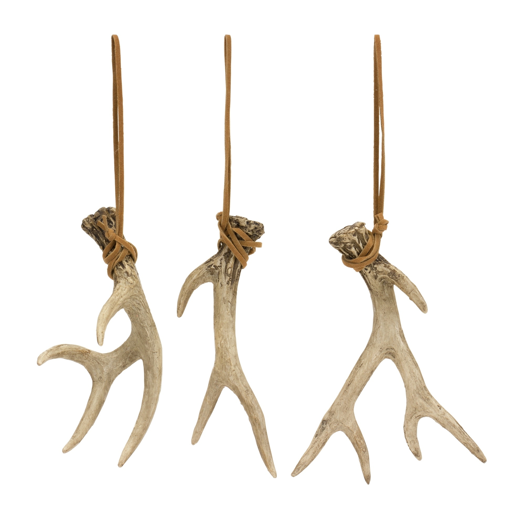 Set of 12 Deer Antlers Christmas Ornaments 5"