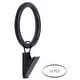 preview thumbnail 19 of 24, Meriville Drapery Curtain Rings with Clip - 1.5-Inch Inner Diameter with insert