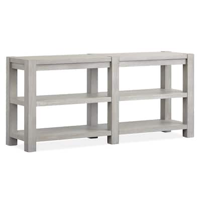 Magnussen Home Burgess Calico Grey Rectangular Sofa Table - 64''W x 17''D x 29''H