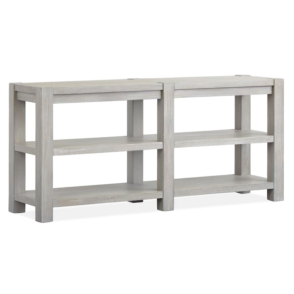 Magnussen Home Burgess Calico Grey Rectangular Sofa Table - 64''W x 17''D x 29''H