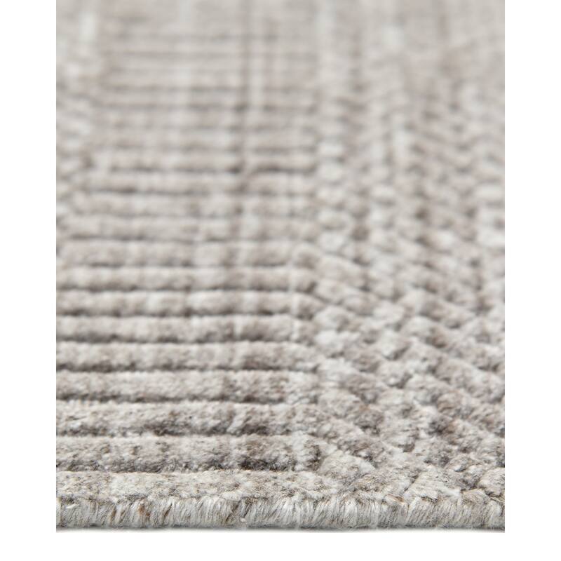 Overton Handmade Modern Contemporary Striped Area Rug