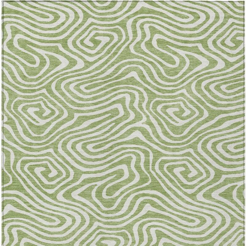 HomeRoots Abstract Transitional Rectangle Outdoor Rug