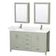 Option Light Green / Carrara Cultured Marble Top /