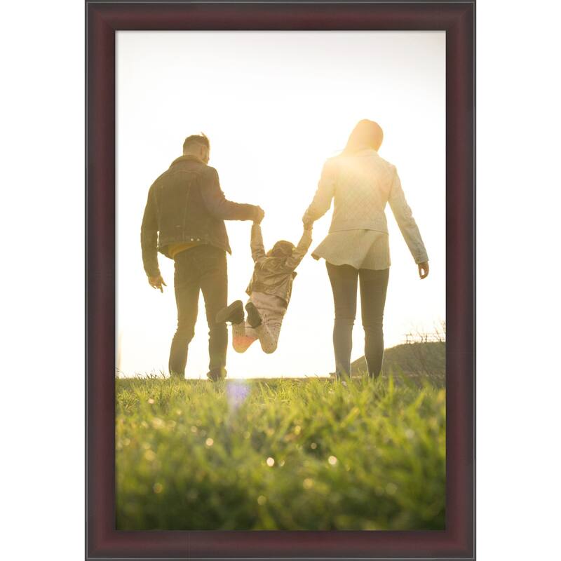 Grand Black Narrow Framed Picture Frame, Photo Frame - 24x36 - Grand Cherry Narrow