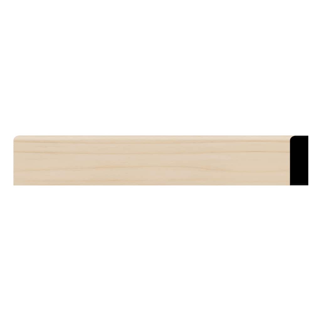 WM887: 3/8-in D x 1-1/4-in W x 96-in L Americraft Solid Hardwood Stain Grade S4S E1E Stop 887 Moulding