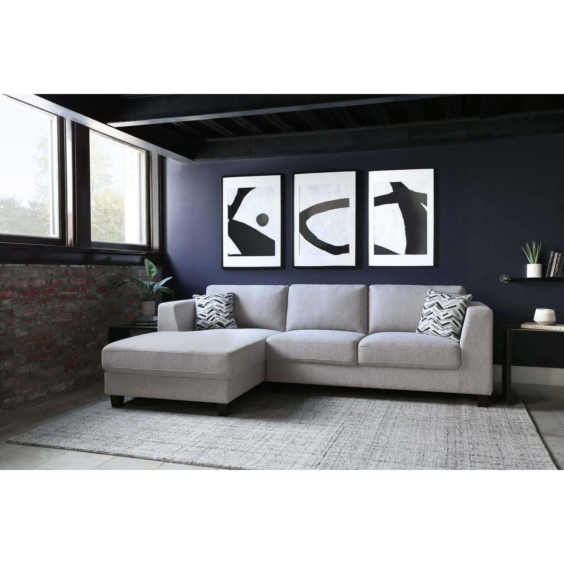Ardea fabric chaise sectional new arrivals