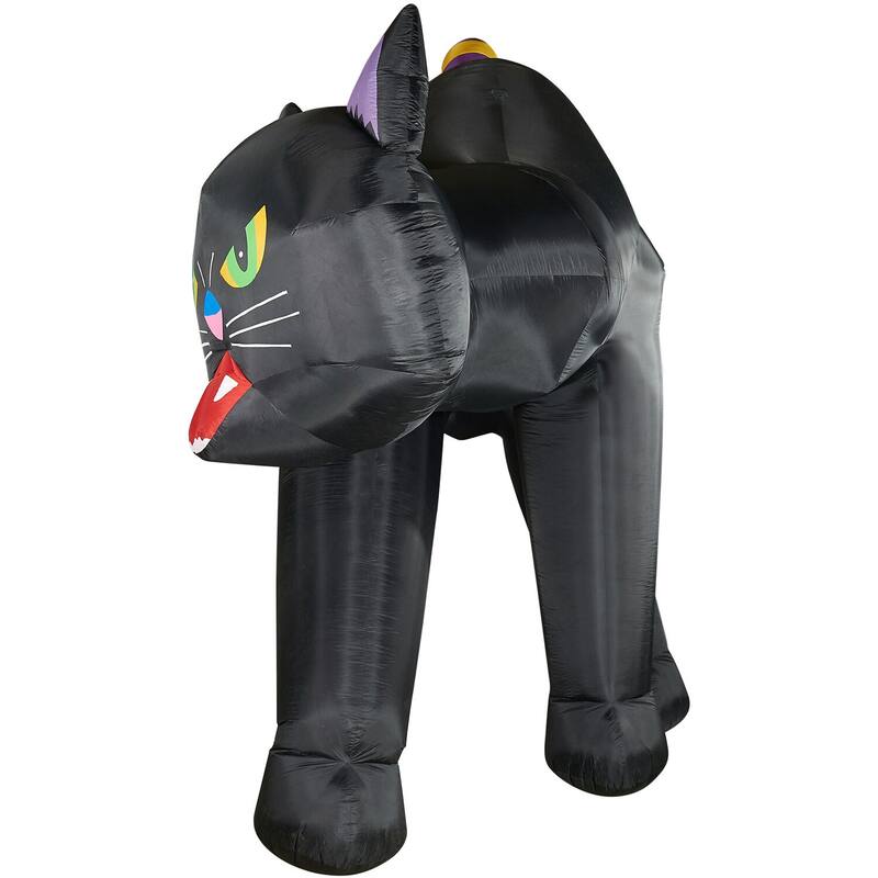 Haunted Hill Farm 9.8-Ft. Tall Inflatable Pre-Lit Black Cat