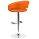 preview thumbnail 149 of 178, Vinyl Adjustable Height Barstool with Rounded Mid-Back