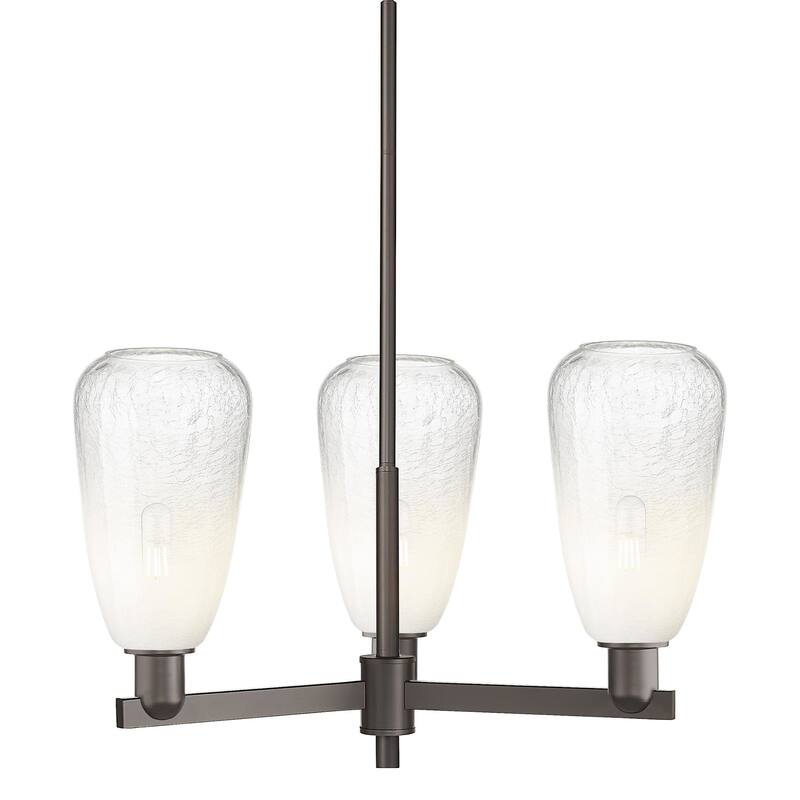 Innovations Lighting 716-3CR-9-18 Brookhaven Almond Chandelier - Oil Rubbed Bronze / Opal
