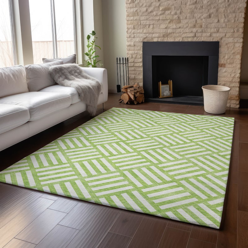 Premium Washable Super Soft Contemporary Mosaic Mayfield Rug
