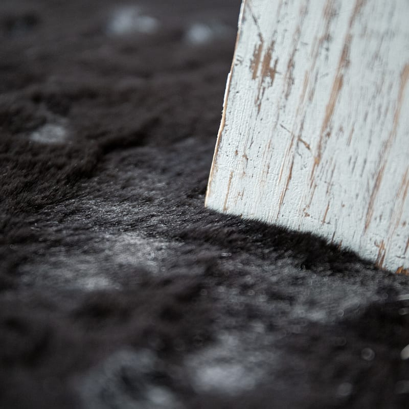 Solid High Pile Area Rug Cosy Luxurious Touch Super Soft