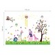 preview thumbnail 3 of 1, Walplus Lady Bird Blackboard Butterflies Purple Flower Wall Sticker