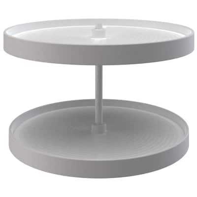 Rev-A-Shelf Lazy Daisy Polymer 24 Inch Full Circle 2 Shelf Lazy Susan