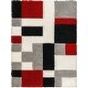 preview thumbnail 2 of 10, Livabliss Bologna Colorblock Geometric Plush Area Rug