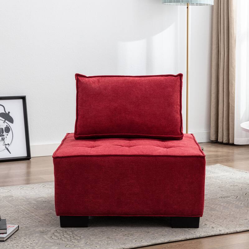 Modern Upholstered Living Room Chairs Set of 2