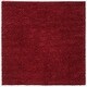 preview thumbnail 102 of 150, SAFAVIEH August Shag Solid 1.2-inch Thick Area Rug 11' x 11' Square - Burgundy
