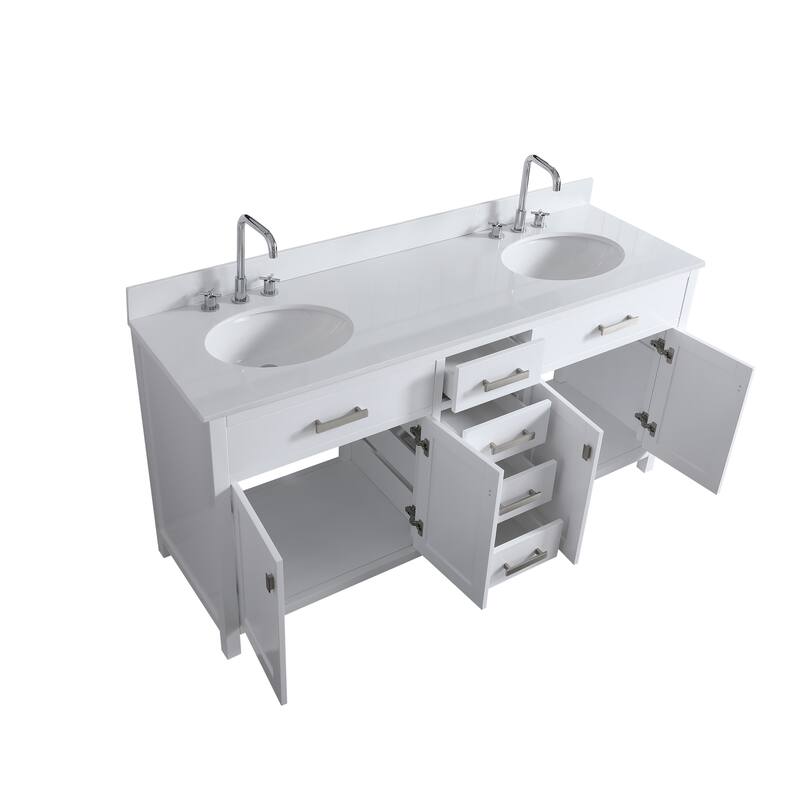 London 71" Double Sink Vanity Base Only