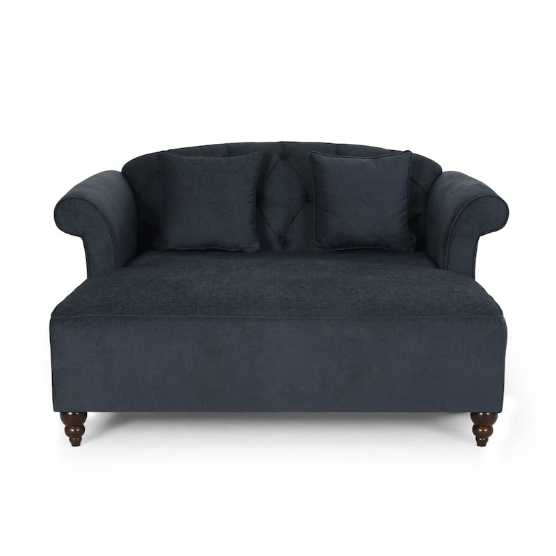 66" Upholstered Loveseat Chaise Lounge Chair