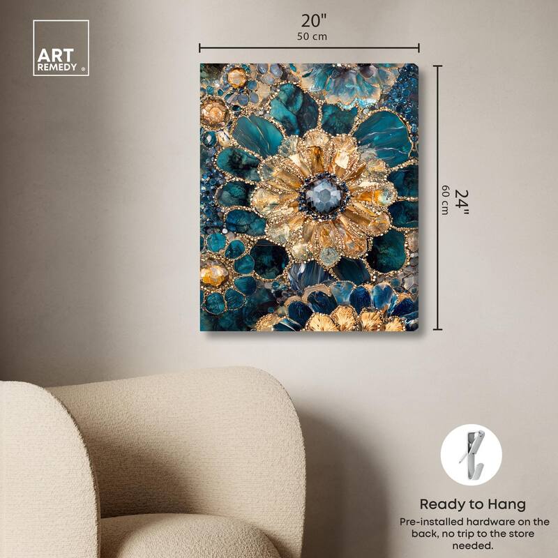 Opulent Geode IV Canvas by Art Remedy, Gallery Wrapped
