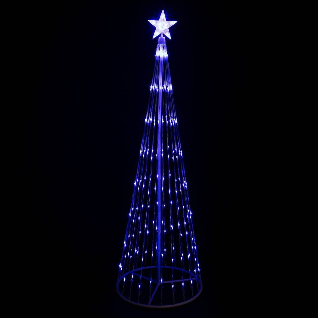 6' Blue LED Lighted Show Cone Christmas Tree Outdoor Decoration