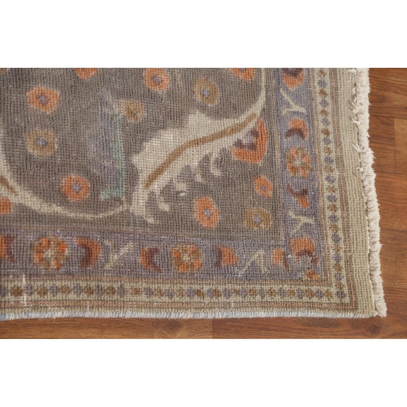 Over-Dyed Tabriz Persian Vintage Area Rug Handmade Wool Carpet - 8'10"x 11'2"