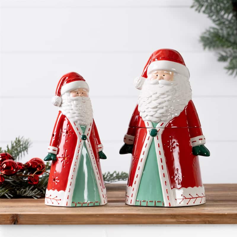 Ceramic Santa Tea Light Holder 10.25"H - 5 x 4.75 x 10.25
