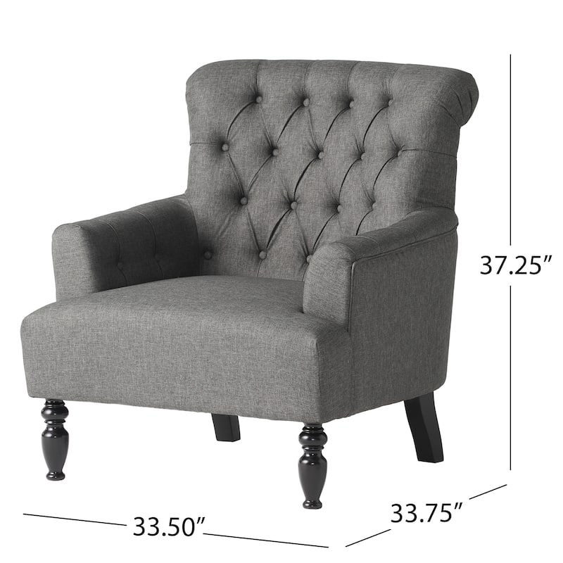 33.5" Upholstered Club Chair