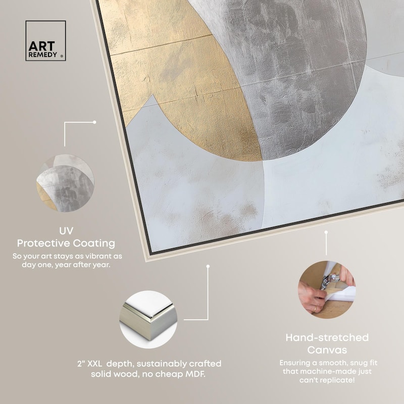 Golden Orb I Canvas by Art Remedy