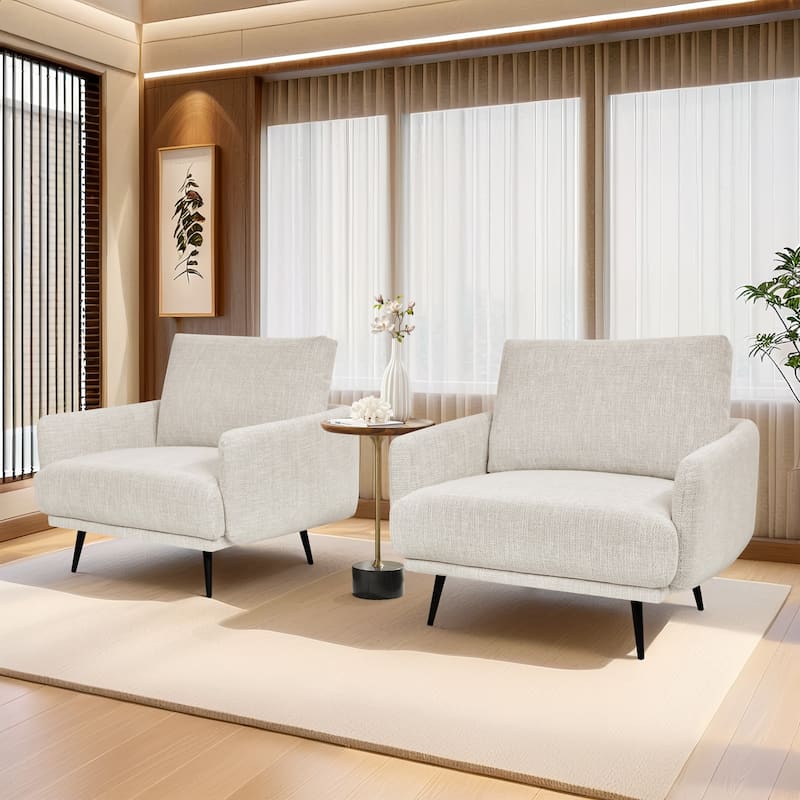 Karaka 37.5"W Oversized Armchair Leisure Sofa Accent Chair (Set of 2)