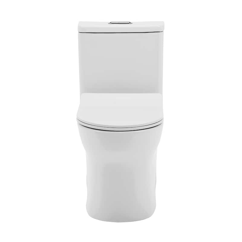 Burdon One Piece Square Toilet Dual Flush 0.8/1.28 gpf