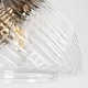 preview thumbnail 8 of 10, Draki Mid-century Modern Gold Unique Dome Glass Bathroom Light Crooked Vintage Armed Wall Sconce - W 6.7" x H 8.7" x D 10.6"