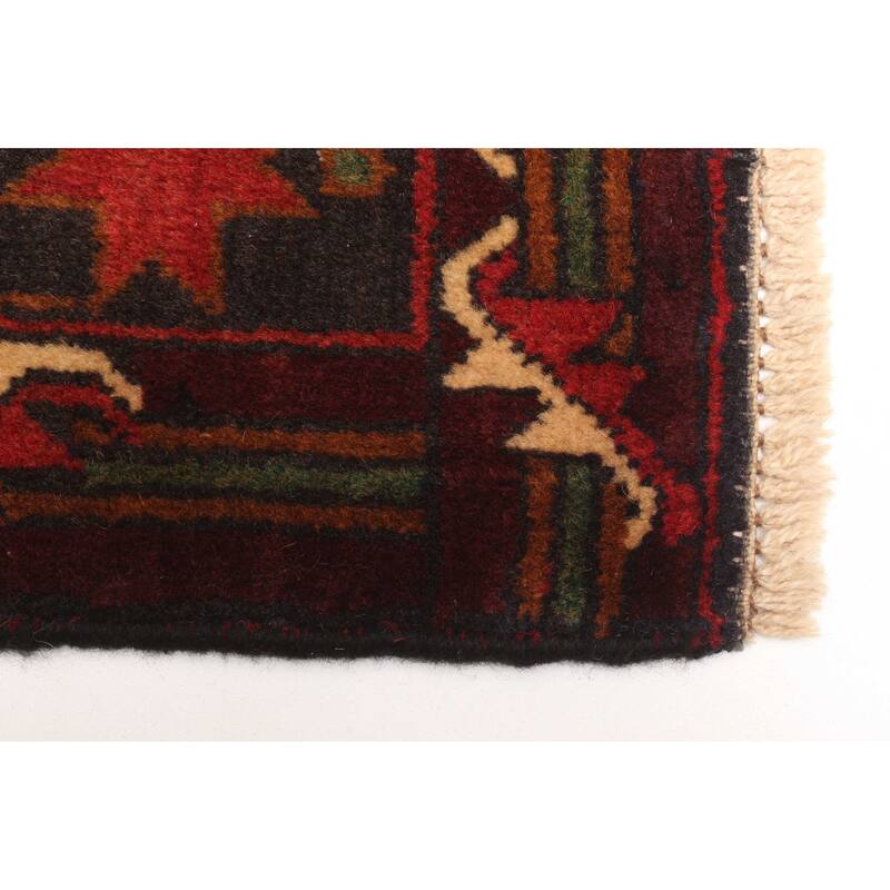 ECARPETGALLERY Hand-knotted Teimani Dark Grey Wool Rug - 2'10 x 4'7