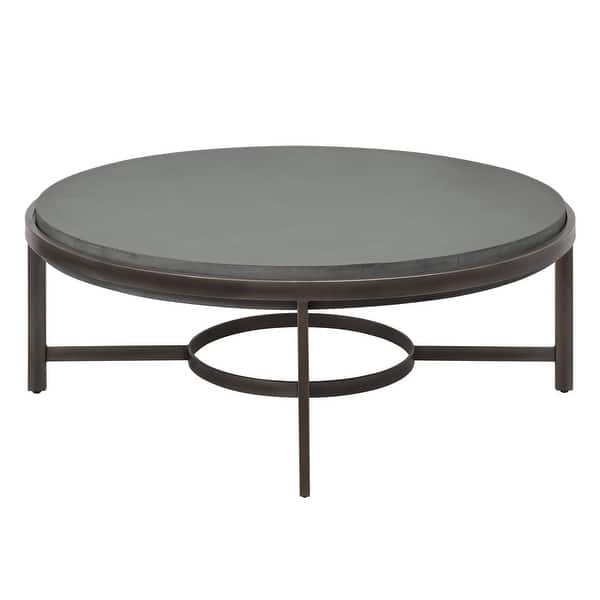 Barcelona Round Concrete Coffee Table Overstock 31996400