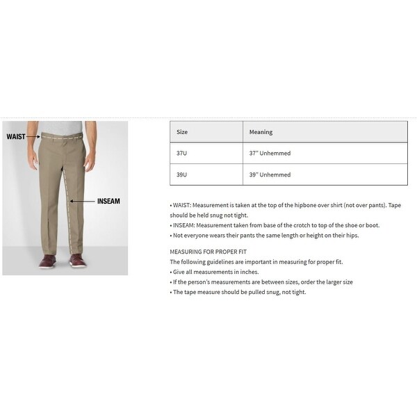33 x 30 pants meaning