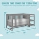 preview thumbnail 3 of 3, Dream On Me Milo 5-In-1 Convertible Crib and Changing Table I Free Changing Pad - Storm Grey