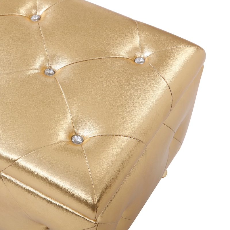 Upholstered Tufted Storage Bench