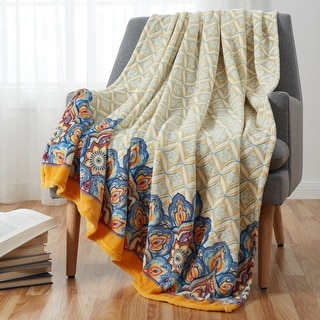 Damask throw best sale blanket