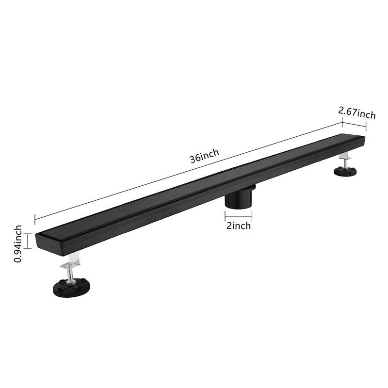 Topcraft 12-inch Stainless Steel Linear Floor Drain