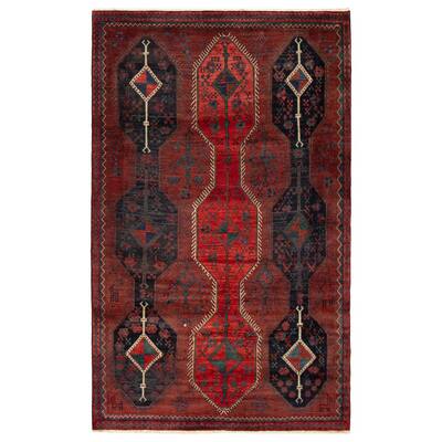 ECARPETGALLERY Hand-knotted Melis Vintage Red Wool Rug - 5'4 x 8'10