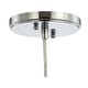 preview thumbnail 10 of 22, Ferano 5.5" Adjustable Metal/Glass LED Pendant, Chrome by JONATHAN Y