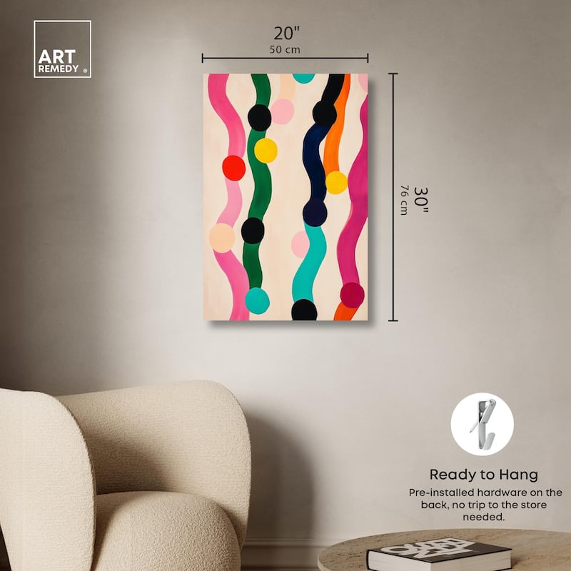 Pearl Colors I Canvas by Art Remedy, Gallery Wrapped