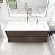 preview thumbnail 26 of 39, Selina 60" Wall Mounted Vanity with Single Sink on the Right