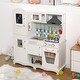 preview thumbnail 5 of 4, Kids Kitchen Playset with Cooking Stove Oven Sink Microwave Blackboard