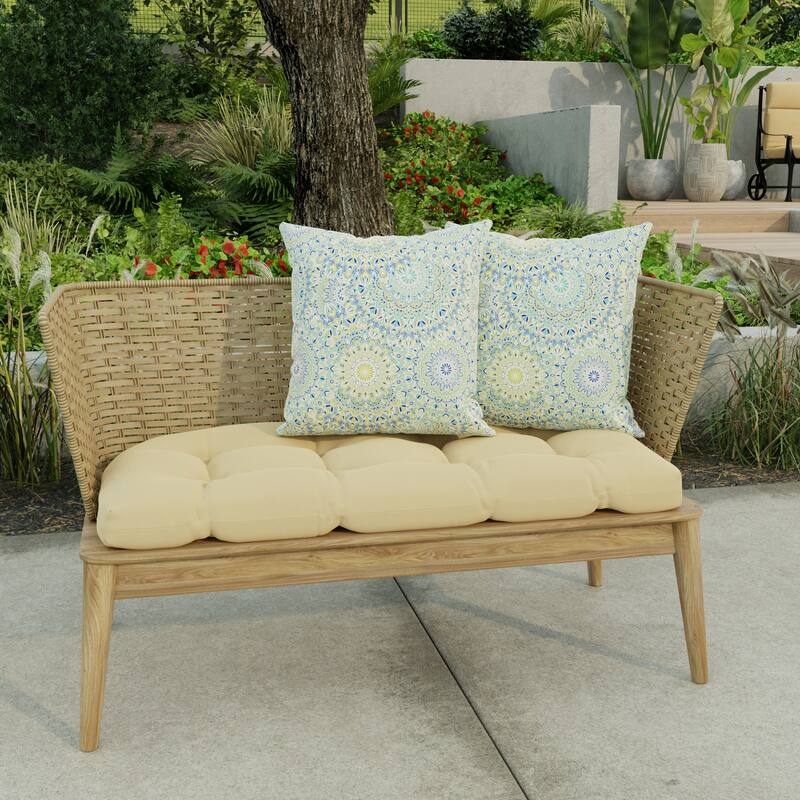 16" x 16" Outdoor Throw Pillow - Set of 2 - 16'' L x 16'' W x 4'' H